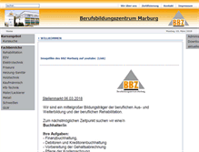 Tablet Screenshot of bbz-marburg.de